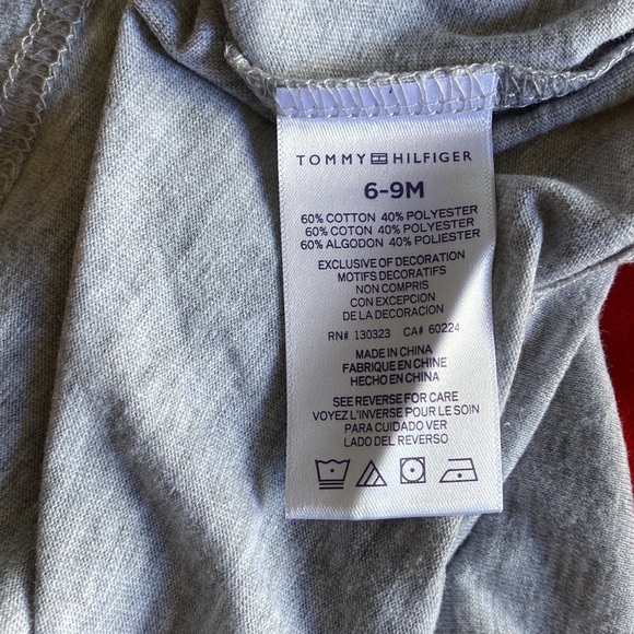 Tommy Hilfiger 2 piece boys size 6-9 mos. NWT! Short sleeve tee & red shorts - Picture 11 of 16